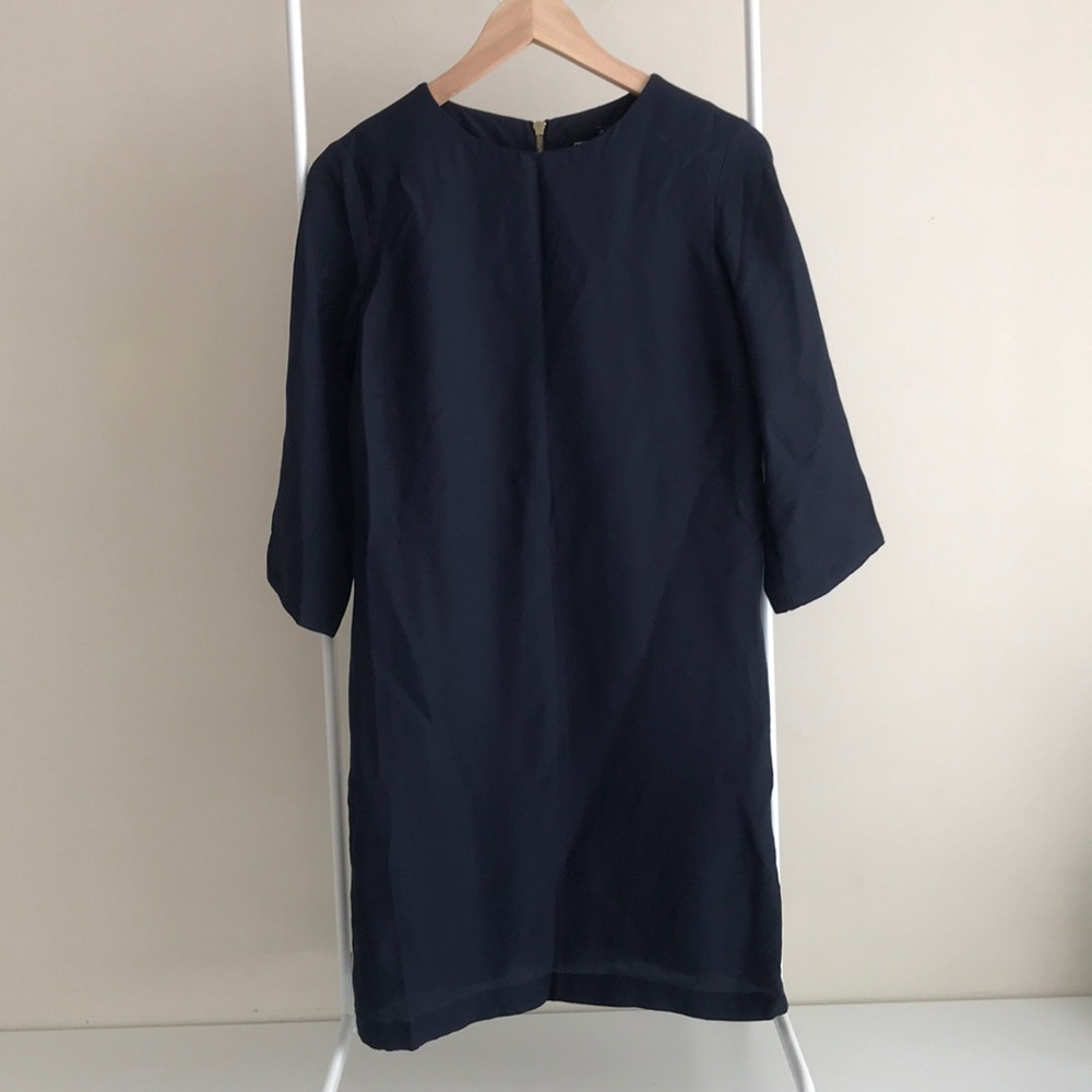 NWOT ASOS Straight Line Navy Dress